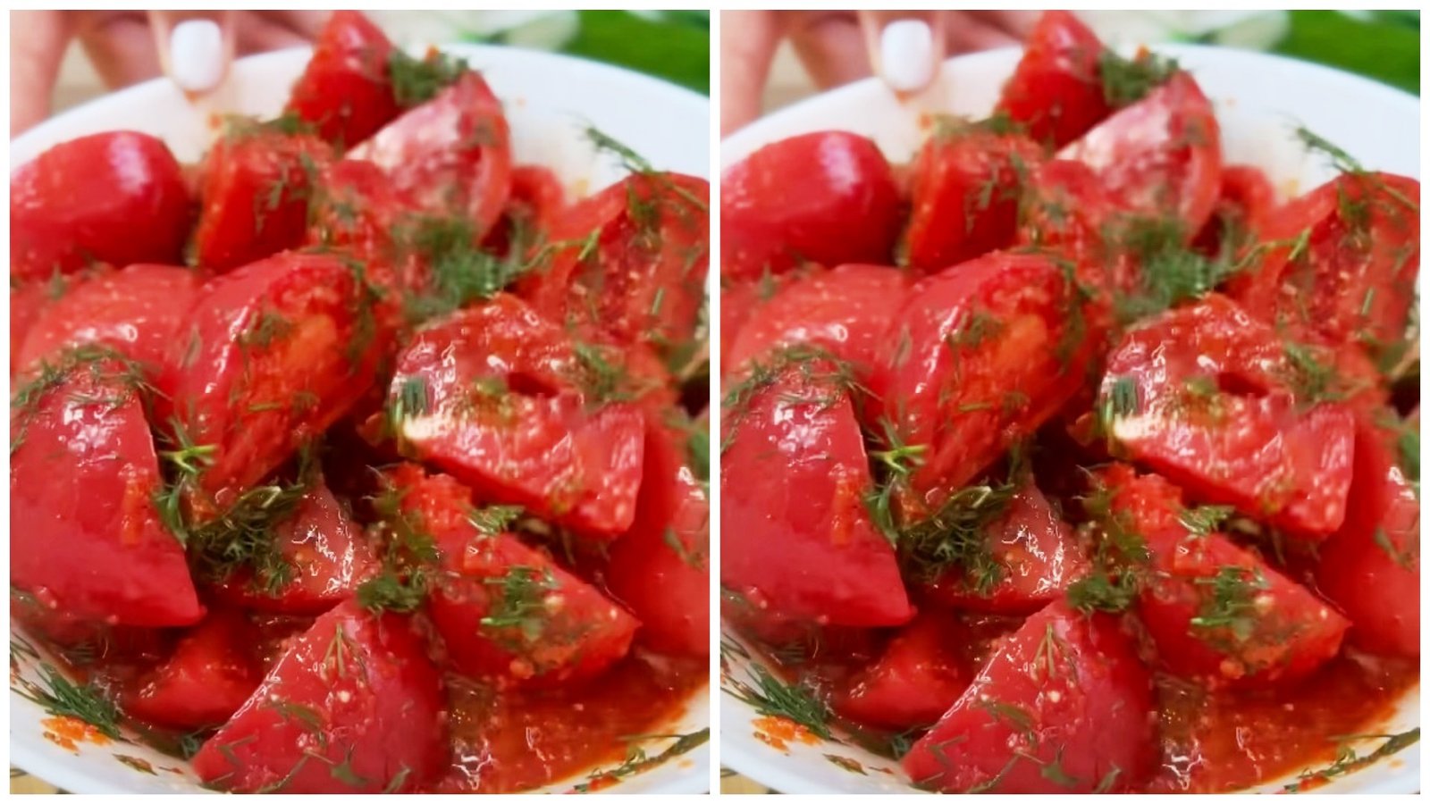 Greiti ir aromatingi šiek tiek sūdyti pomidorai