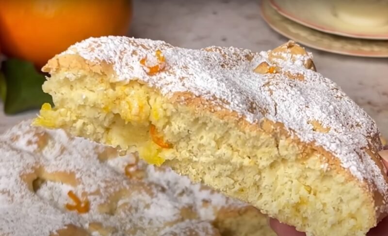 Itališkas apelsinų pyragas — 4 ingredientai: labai minkštas ir skanus