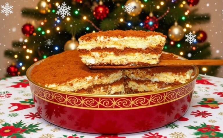 „Zebra“ tortas be orkaitės ir mikserio — greitas, kremiškas sausainių tortas