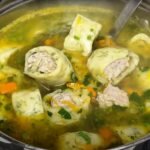 Vokiška sriuba su faršu — sotus patiekalas iš paprastų produktų