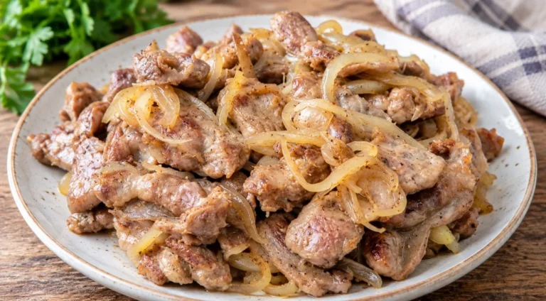 Virti vištienos skrandukai 1 val. ir apkepti su svogūnais — minkštas patiekalas prie bet kokio garnyro