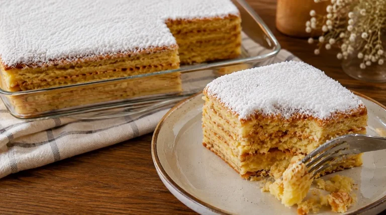 Greitas tortas be kepimo su mirkytais sausainiais ir švelniu kokosiniu kremu